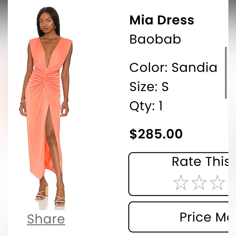 Boabob orange dress